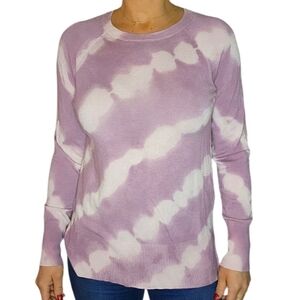 Marled Pink Tie-Dye Top